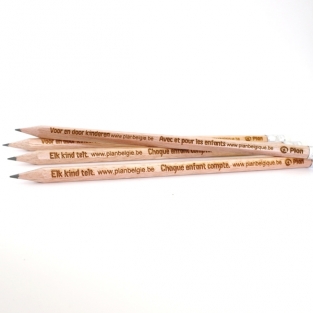 Pencil with eraser, hexagonal - FSC 100%